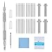 JOREST Uhren Federstegwerkzeug Set, Uhrmacherwerkzeug set, Uhrenwerkzeug zum Ersetzen des Uhrenarmband, Benutzerhandbuch, 24PCS (20-22mm) Federsteg +8PCS (20-22mm) Schnellspannfedersteg