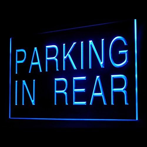 120042 Parking In Rear Car Park Area Private Public Display LED Light Neon Sign