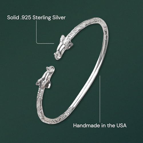 Elephant .925 Sterling Silver West Indian Bangle, 1 piece2