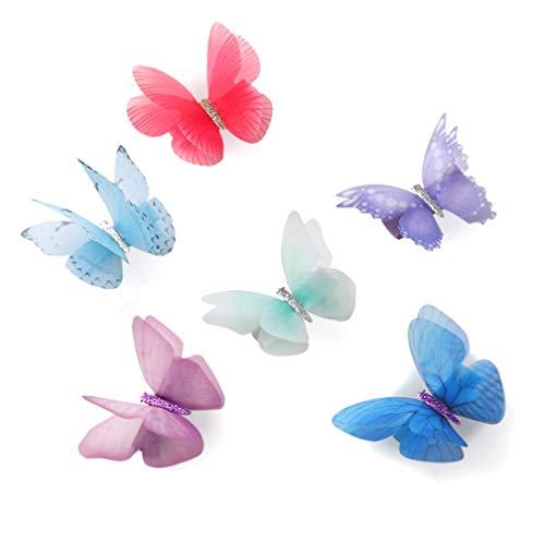 Accessoires de cheveux pour femmes et filles avec pince papillon 3D