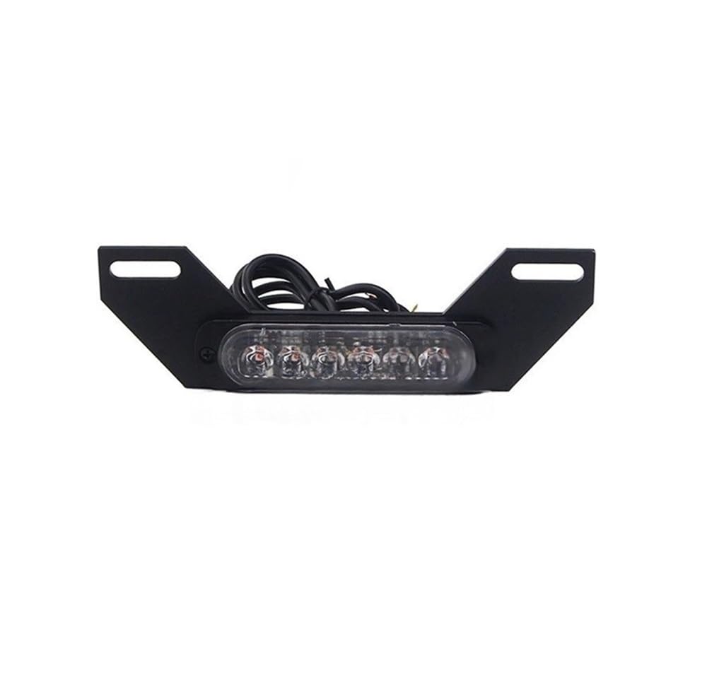 Fanale Posteriore Moto Doppia Targa A LED, Luce di Stop Posteriore, Luce di Stop A Raffica, Luce di Direzione Posteriore, Luce Ausiliaria per Targa
