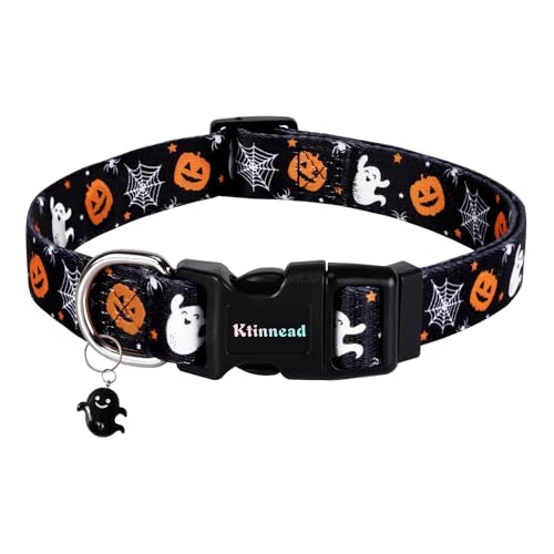 Ktinnead Halloween Dog Collars, November 1st All Saints Dog Collar, Holiday Pet Collar Pet Gift Dog Collar with Cute Pendant for Small,Medium,Large Dogs,Male,Female