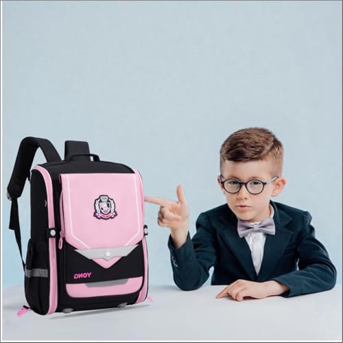 Image of Tinytot Hello Kitty Printed Design School Bag 26 Litre, Stylish & Trendy Water Resistant High Storage School Collage Travel Backpack for Boys & Girl, 18 Inch with Trolley