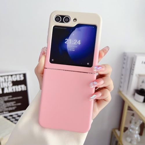 Coque Galaxy Z Flip 5 rose protection ultra-mince douce pour le quotidien