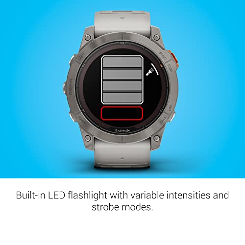 undefined Garmin fēnix 7X Pro Sapphire Solar, Multisport GPS Smartwatch, Built-in Flashlight, Solar Charging Capability, Fog Gray/Ember Orange の商品画像 4
