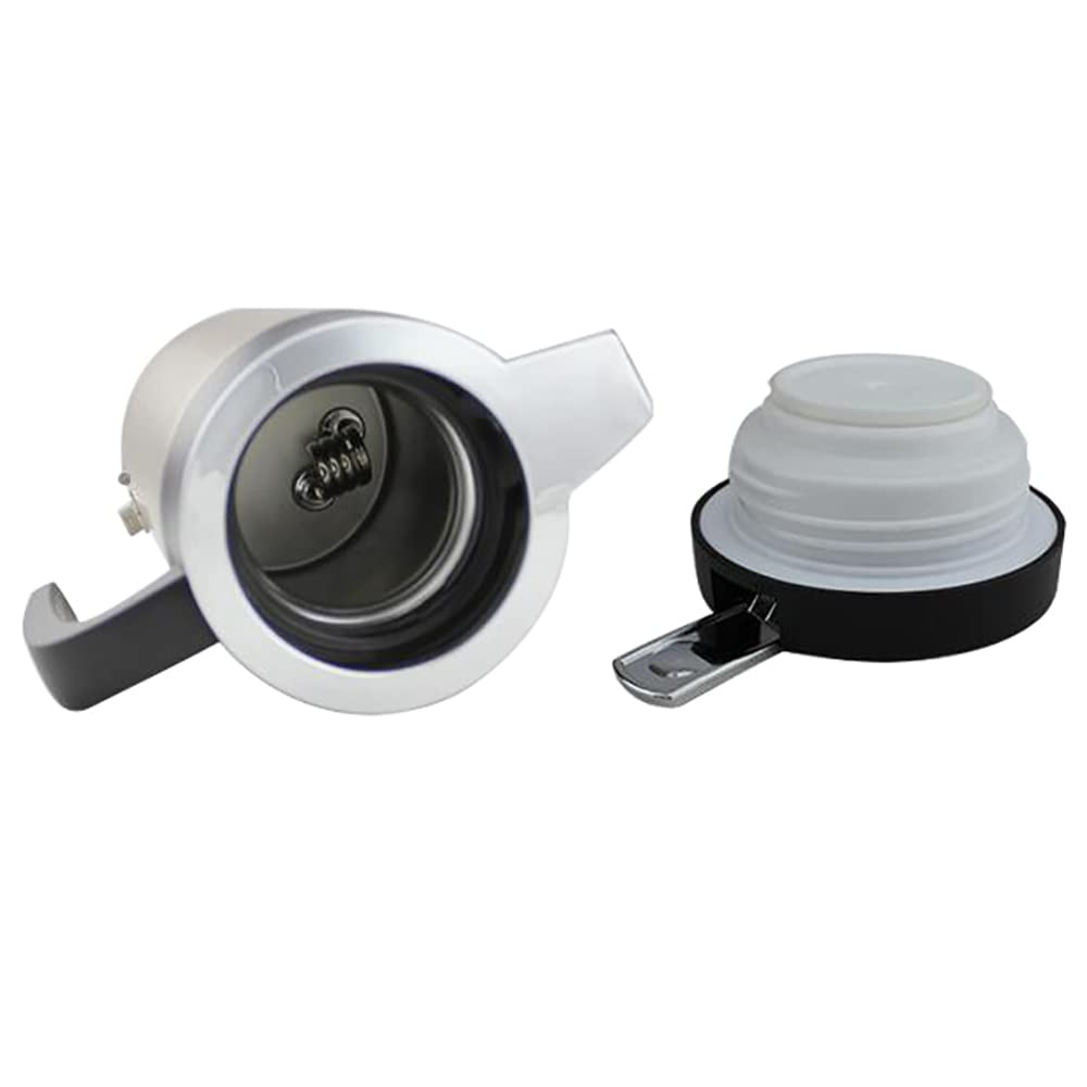 Baceyong Bouilloire de voiture allume-cigare 12 V/24 V, bouilloire portable pour voitures de voyage, tasse chauffante de voiture en acier inoxydable 304 1200 ml