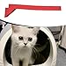Red Foam for Cat Repairing Part Maintenance Prevents from Spilling Easy to Install EVA Foam Cat Toilet Accessories