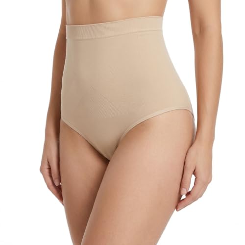 Image of DREAM SLIM Women's High-Waist Seamless Body Shaper Briefs Firm Control Tummy Thong Shapewear Panties Girdle Underwear