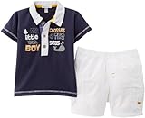  Absorba Ensemble Court, Bleu (Bleu Navy), FR (Taille Fabricant : 18 Mois) BB Garon