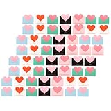 POPETPOP Leere Herz Grußkarten 100 Stück Mehrfarbige Papierkarten für Geburtstagsnachrichten und Segenswünsche