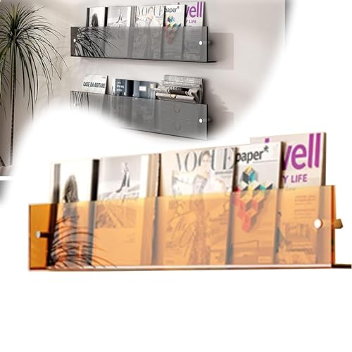 Rangement mural pour salle d'attente en acrylique orange moderne - 2