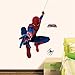 AINSS Enfant Sticker Mural Avengers Wall Sticker 3D Iron Man Wallsticker Spiderman Wallpaper Captain America Thor Hulk Chambre à Coucher Auto-Sticking Superman Poster C