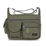 (Bolsa de hombro para hombre con múltiples bolsillos) La bolsa de hombro para hombre tiene múltiples bolsillos para almacenar de forma segura todas las necesidades (como teléfono celular, llaves, pasaporte, tarjetas de crédito, papelería, dinero en efectivo). Mini bolsa de hombro bolsa lateral casual bolsa de viaje para hombre bolsa de hombro