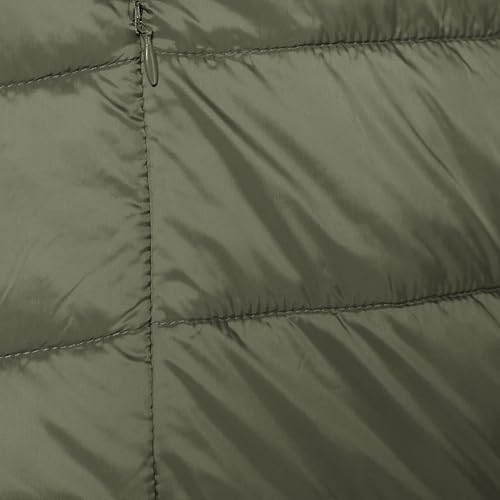 Amazon Essentials Women's Lightweight Water-Resistant Packable Puffer Coat Outerwear, -olive, Medium - image 6