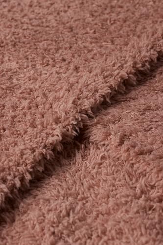 Image of Barefoot Dreams CozyChic Throw, Rosy Blush, 54 inchx72 inch