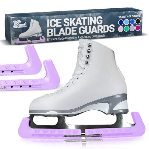 Kami-So Ice Skate Guards | Ice Protector for Blades | Hockey Skate Blade Covers | Figure Covers | Hard Guards & Blade Soakers | Women and Mens Skating Accessories| Purple