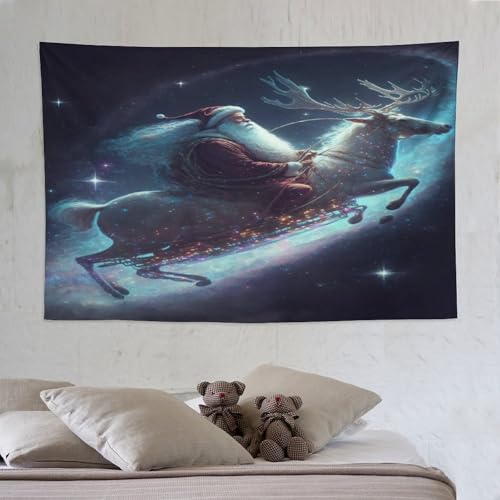 Tenture murale tissu Noël 150x230cm idée cadeau décoration