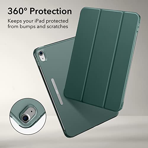 Image of ESR for iPad 10th Generation Cover (2022, 10.9 inch), iPad 10 Case, Auto Sleep and Wake, Trifold Stand, Lightweight Hard Back Cover, Ascend Trifold Case, Frosted Forest Green