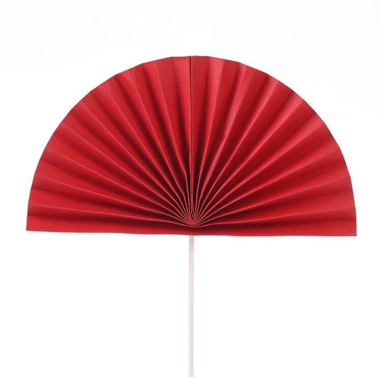 MAGICLULU 6 Piezas Chino Rojo Suerte Ventilador De Papel Ventilador De Mano Plegable Ventilador De Mano 2024 Año Nuevo Chino Selecciones De Flores para La Decoración del Festival De Bodas