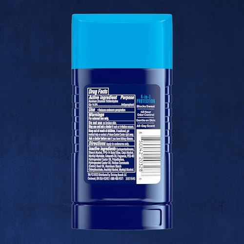 Right Guard Sport Fresh Scent Antiperspirant & Deodorant Invisible Solid - 4-in-1 Deodorant For Men, Blocks Sweat, 48-Hour Odor Protection, Quick-Drying, & Long-Lasting, 2.6 oz (6 Pack)