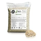 Garden Bed Organic Soil Conditioner - Hemp HURD Garden Mulch - Eco Friendly Potting Soil Aid - Moisture Retaining - Weed Suppressor - Perfect for Flowers & Vegetables - Grown in The US - 5 lbs.