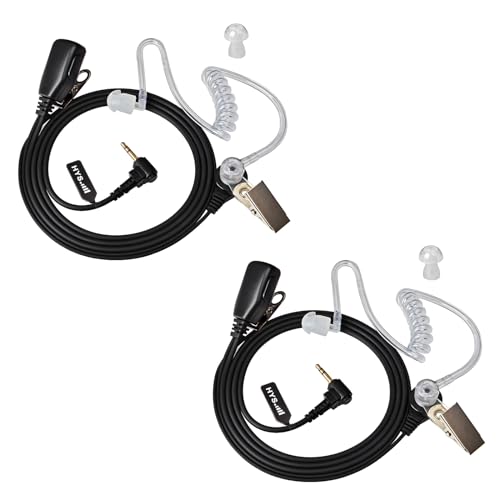 HYS 2.5mm 1Pin Talkie Walkie Oreillette avec Micro, Écouteur de Sécurité Compatible avec Motorola TLKR-T60 T61 T62 T80 T81 T82 T-92 H2O T80 Extreme...