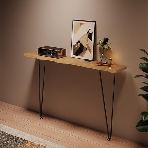Mesa de acento estable de madera maciza y forja para salones 7