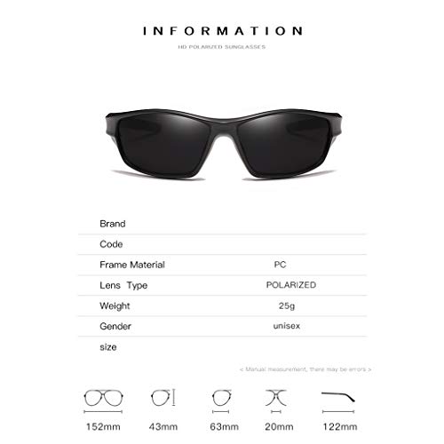 Newmind Óculos de sol polarizados para esportes ao ar livre, óculos de proteção UV para corrida e mo