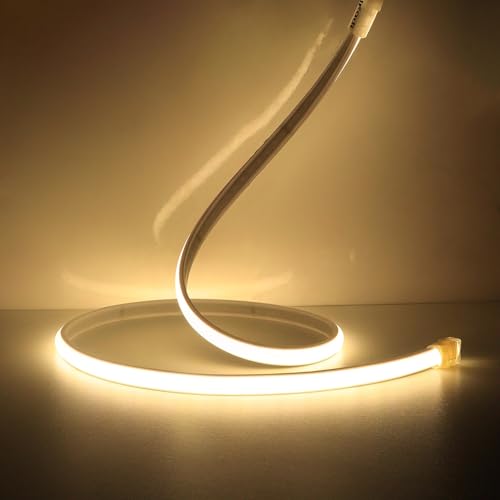 Tira LED Flexible 1M 220V Blanco Cálido Impermeable miniatura 1