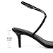 onlymakerheels Strappy High Stiletto Heels, Ankle Strap Buckle Heeled Womens Sandals, Sexy Comfort Open Round Toe Heels for Daily Party Dress Black B Size8.5
