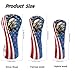 ELEQIN Driver Head Covers Golf Headcovers Golf Club Head Covers Fashion Eagle Outdoor Sports Accessories Gift for Golfers Men Women Ideal for Travel Daily Athletic Waterproof Portable