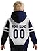 BRAVEJ Kids Hoodies Custom Football Sweatshirts Boys' Fashion Hoodies Teens Hooded Sweatshirts with Pocket Fans Gifts 3-13Y