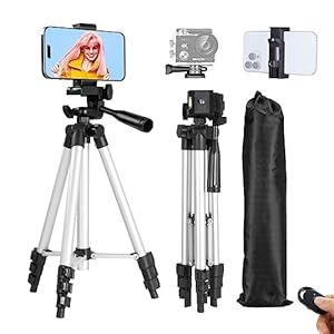 Phone Tripod, Lusweimi 44-inch iPho...