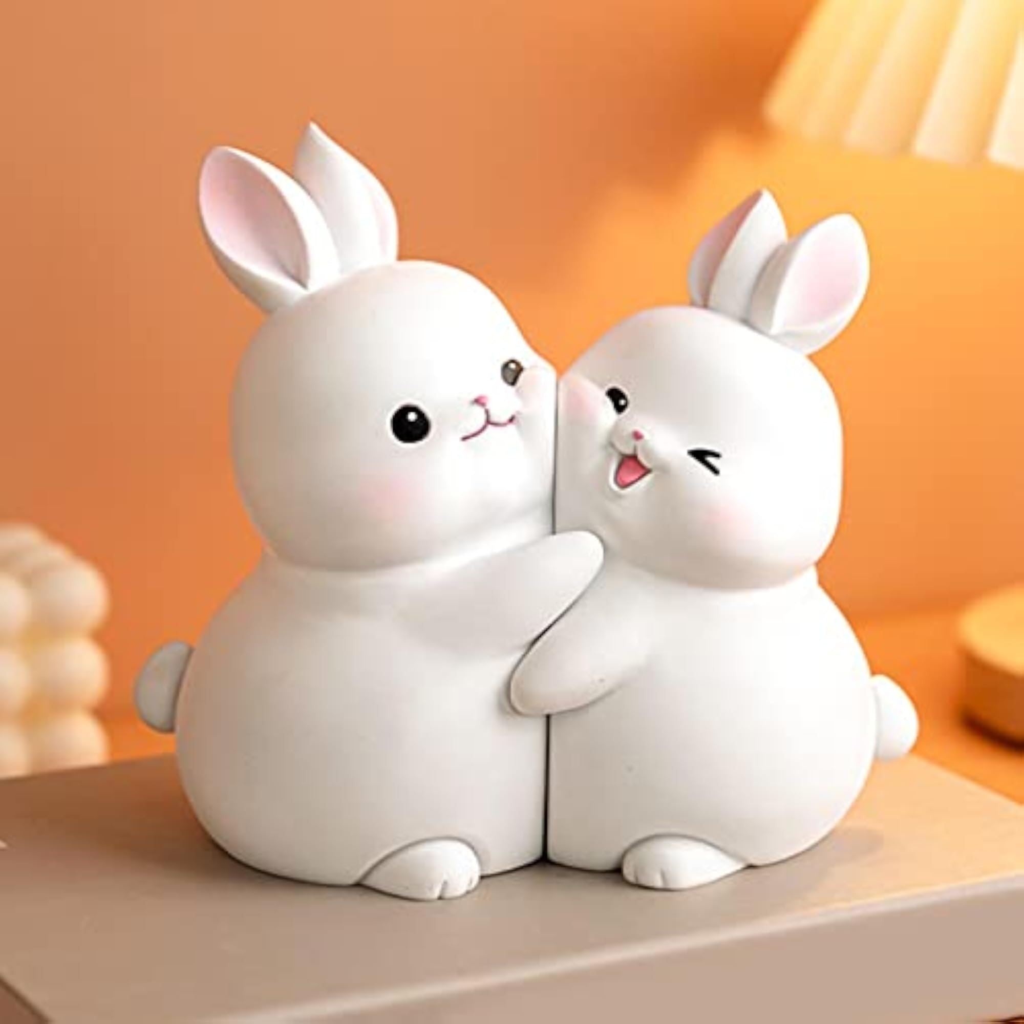 Rabbit Bookends, Decorative Resin Figurines