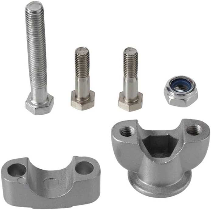 Motorcycle Handlebar Risers 7/8" 22mm Motorcycle Handlebar Risers Mount Clamps For Dirt Pit Bike ATV Scooter Moped Universal Parts