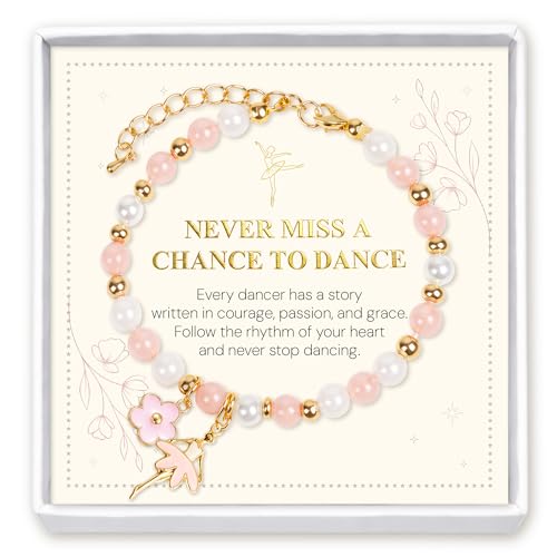 CENTOLEO Dance Recital Gifts for Girls, Ballet Dancer Ballerina Bracelet Jewelry for Daughter...