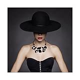 LEOMUZI Sexy Modèle Féminin Toile Affiche Mur Art Décor Imprimer Image Peintures pour Salon Chambre Sans cadre 20x20inch (50x50cm)