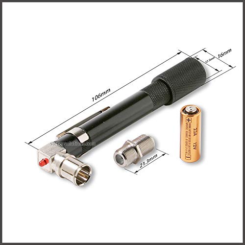STEREN - Coaxial (Coax) Pocket Continuity Tester (Tracer) with Voltage Toner (Sound) and Barrel Connector Bundle, for Testing, Labeling, and Identifying coaxial Lines - Pocket Toner - Thumbnail 3