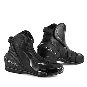 SHIMA SX-6 Schwarze Motorradstiefel Herren Leder