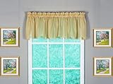 Today's Curtain Emelia Original Voile Valance 14", Gold, 60" W x 14" L
