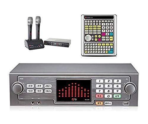 TJ Taijin Media TKR-365HK Home Party Korea Korean Karaoke Singing Machine 1TB HDD System + 2 Wireless Microphones + Professional Remote (TIR-304K) Set /Follow-up TKR-304K