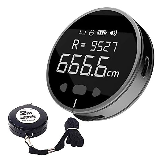 DUKA Multifunctional Tape Measure Set, 8 in 1 HD LCD Display Digital Tape Measure Ruler + Craftsmen Tailor Scale Clothing Sewing Soft Tape Measure Ruler, High Precision Length Measuring Tool Kit