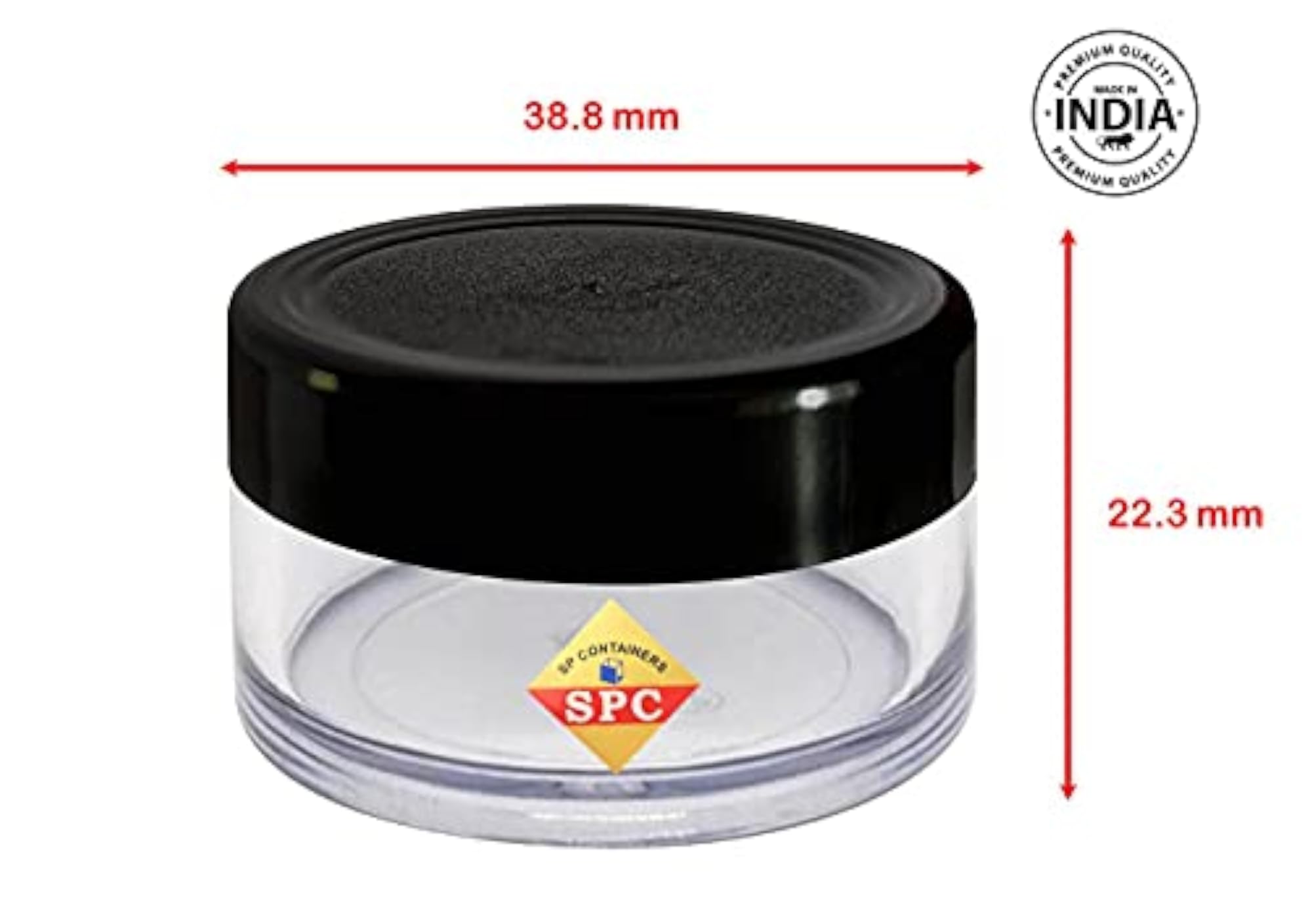 Empty Acrylic San Jar Transparent Cosmetic Container