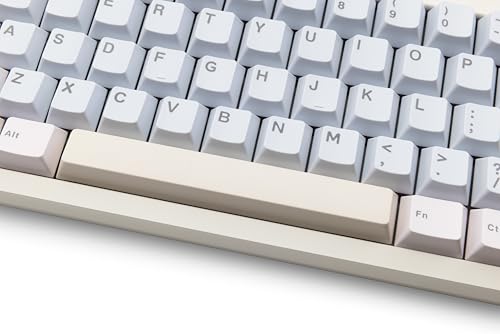 Image of KEEBMONKEY WOBKEY Zen 65 65% Quick Release Wireless Mechanical Keyboard with RGB, CNC Aluminum Case, Hot-Swappable, VIA Support, BT /2.4G /USB-C Gaming Keyboard for Mac /Windows (Lite White)