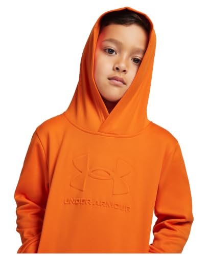 Image of Under Armour Boys' Fleece Pullover Hoodie Sweatshirt, Soft & Comfortable, Relaxed Fit