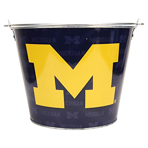 NCAA Full Color Team Logo Aluminum Beer and Ice Bucket (Michigan Wolverines)