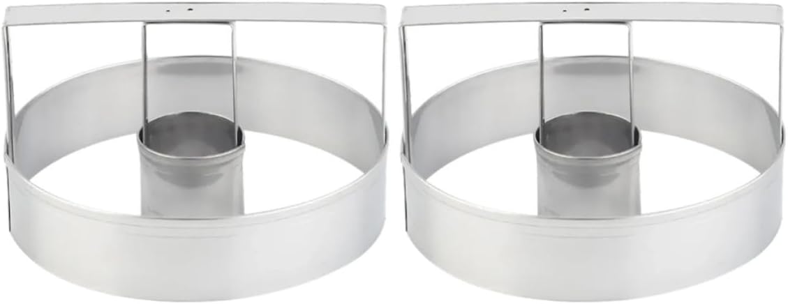 2pcs Stainless Steel Cookie Molds for DIY Baking and Cutting