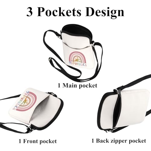 FUSTMW Gymnastics Crossbody Bag Gifts for Gymnastics Lovers Small Cell Phone Purse with Adjustable Strap Wallet Bag3