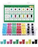 48Pcs Tall & Low Profile Assortment Kit - Car Blade Fuses Tall & Low Profile Box Shaped Fuses (20A, 30A, 40A, 50A, 60A, 80A) for Trucks, Cars and SUV, Boat