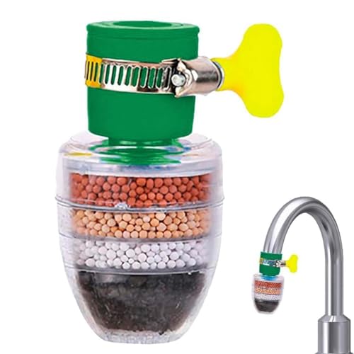 Image of 6 Layer Tap filter Multilayer | Activated Carbon Faucet Water Filters Universal Interface Home Kitchen Faucet Tap Water Clean Purifier Filter Cartridge Five Layer Water Filter-Pack of 1